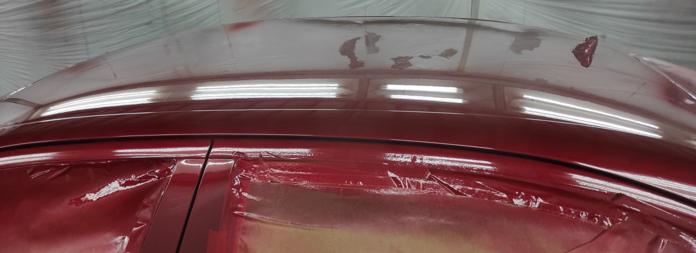 Proiect vopsire auto completă – Skoda Octavia, cu vopsea rosu - Poza 4